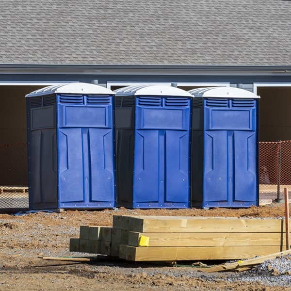 how can i report damages or issues with the porta potties during my rental period in Stark City MO